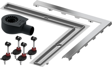 Душевой трап (лоток) TECE Drainline TECEdrainline 6 109 00 угловой 90х90 см комплект