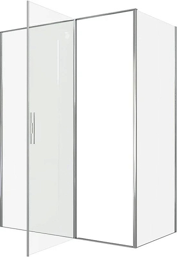 Душевой уголок Allen Brau Priority 160x80, профиль хром, стекло прозрачное