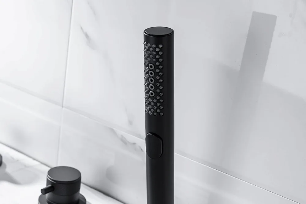 Смеситель на борт ванны Allen Brau Priority 5.31007-31, чёрный матовый Sancos — официальный сайт