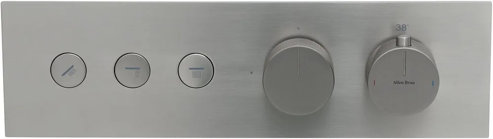 Термостатический смеситель встраиваемый Allen Brau Liberty 5.33003-BN С ВНУТРЕННЕЙ ЧАСТЬЮ, браширова Sancos — официальный сайт