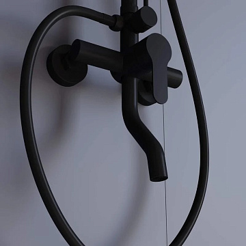 Душевая стойка RGW Shower Panels SP-24B, матовый черный