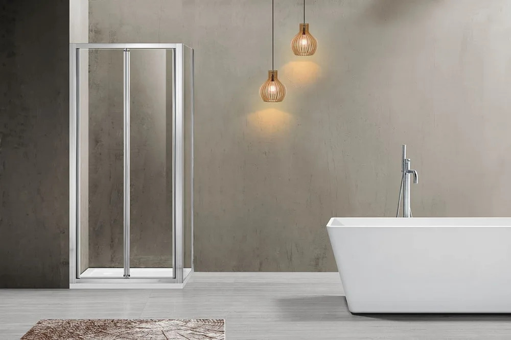 Душевой уголок Vincea Garda VSR-1G9080CL 80x90 см, профиль хром, стекло прозрачное Sancos — официальный сайт