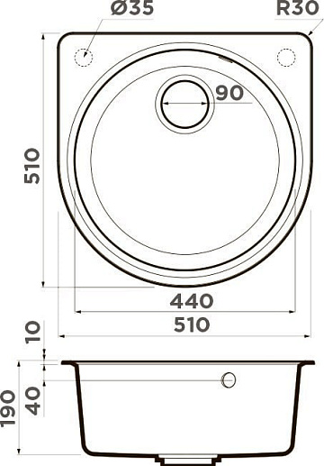 Мойка кухонная Omoikiri Akegata 51 Leningrad grey