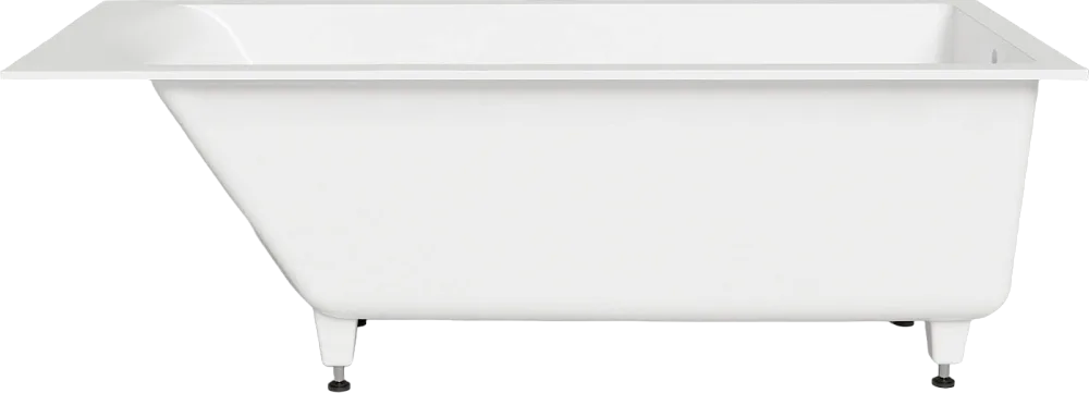 Ванна из искусственного камня Salini Cascata S-Sense 170x75 см, встраиваемая, белая, на ножках Sancos — официальный сайт