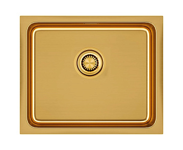 Мойка кухонная Paulmark Vista PM305444-BG, брашированное золото