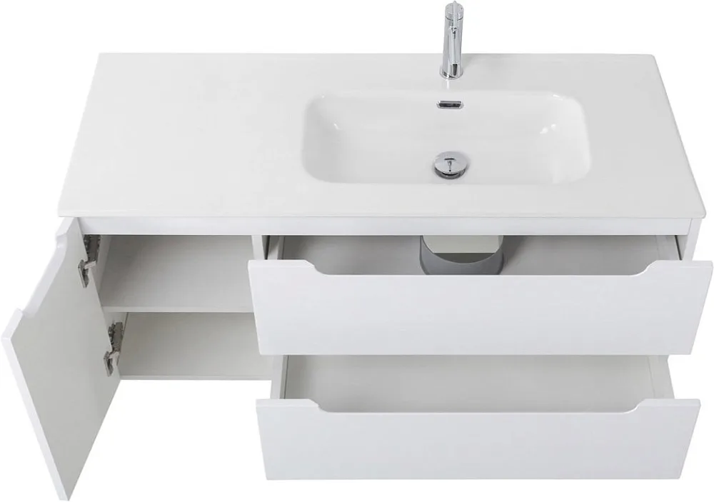 Тумба под раковину без столешницы BelBagno Etna 120 R 2 ящика, дверца, bianco lucido Sancos — официальный сайт