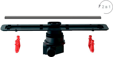 Душевой трап (лоток) Pestan Confluo Frameless Line 550, матовый хром