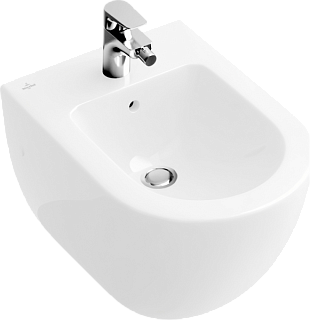 Биде подвесное Villeroy & Boch Subway 2.0 5400 00R1 alpin, Сeramicplus
