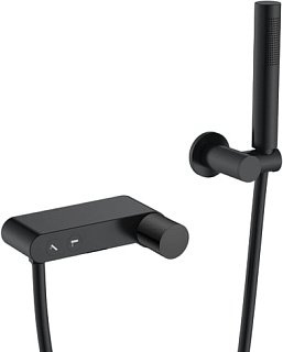 Смеситель для ванны с душем Boheme Stick 123-BB.2, black touch black