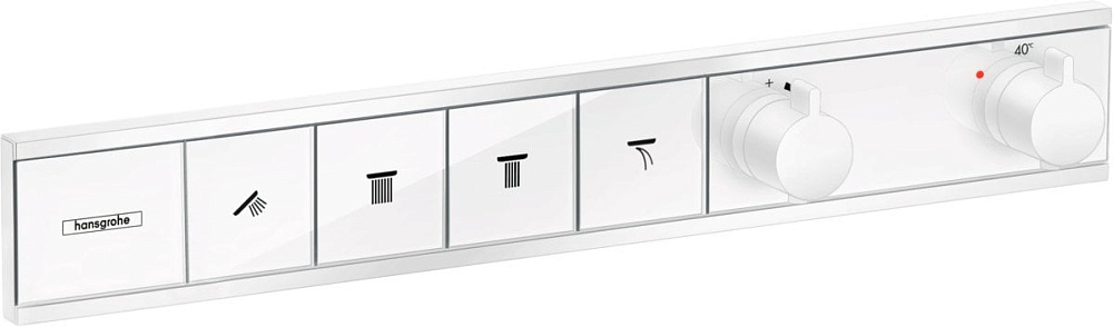 Термостатический смеситель встраиваемый Hansgrohe RainSelect 15382700, для душа, белый матовый