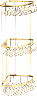 Полка Boheme Imperiale 10428 угловая, тройная, золото