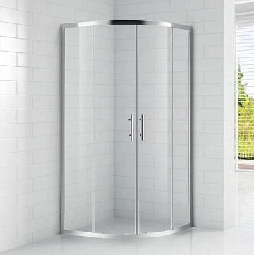 Душевой уголок Cezares Eco O-R-2 90x90, профиль хром, стекло прозрачное