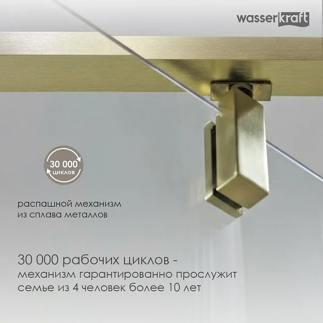 Душевая дверь в нишу Wasserkraft Aisch 55P 55P12 Sancos — Оригинал