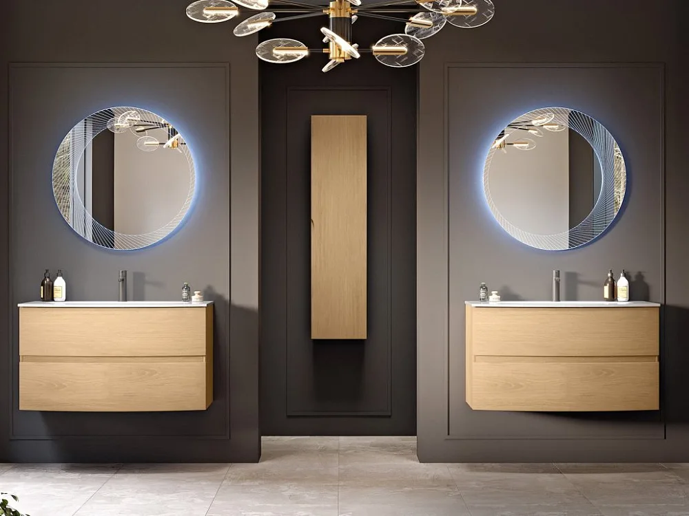 Зеркало круглое Cezares 80x80 с LED-подсветкой Sancos — официальный сайт