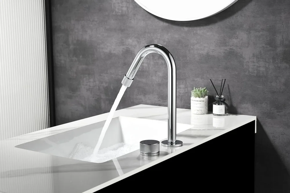 Смеситель для раковины Black&White Gravity 7108C chrome Sancos — официальный сайт
