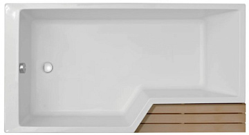 Акриловая ванна Jacob Delafon Bain-Douche Neo 160x90 см, левая, E6D000L-00