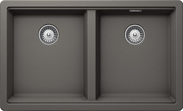 Мойка кухонная Schock Greenwich 80-2 Cristadur серебристый камень
