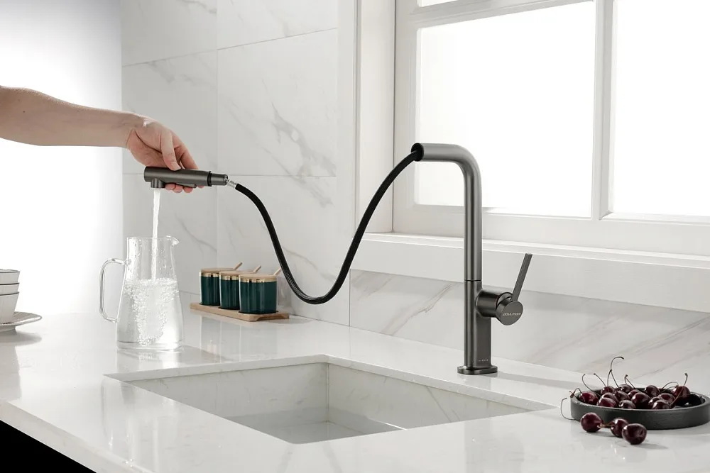 Смеситель для кухни Paulmark Neo Ne214419-B, беретта Sancos — официальный сайт