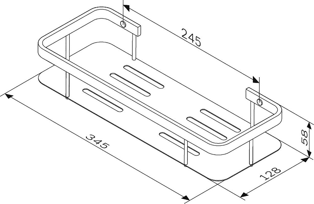 Полка AM.PM Sense L A7453100 хром