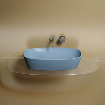 Накладная раковина Ceramicanova Element CN6049ML голубая матовая