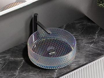 Накладная раковина Ceramicanova Cristal CN6059 неон
