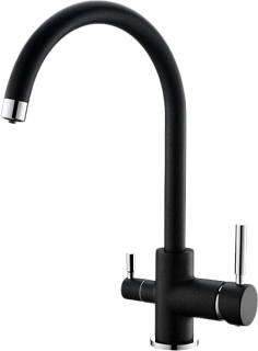 Смеситель для кухни Emar Quartz 3007.12 Оникс