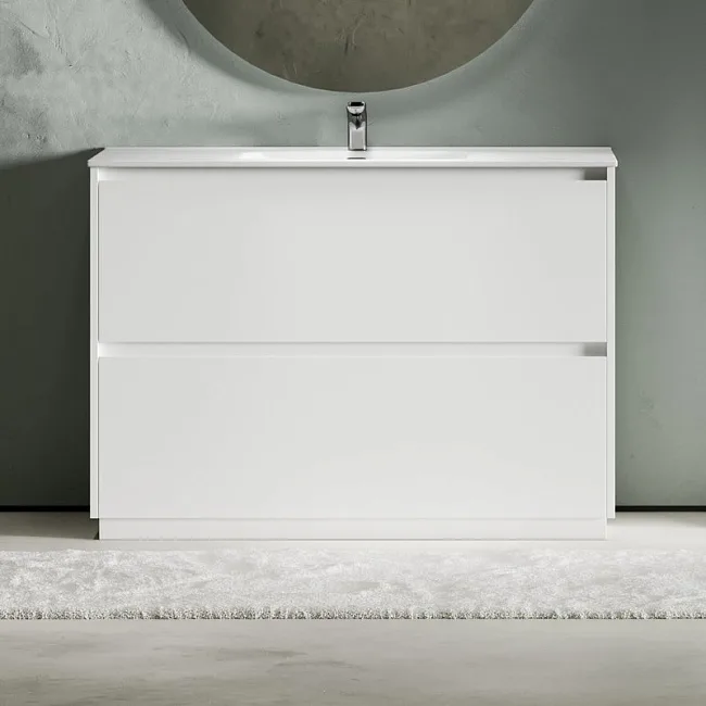 Тумба под раковину Sancos Libra Floor 120 напольный белый глянец, LB120F-1W Sancos — Оригинал