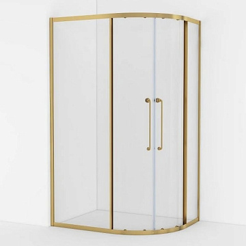 Душевой уголок Cezares Relax RELAX-304-RH-2-120/90-C-BORO 120x90, профиль брашированное золото