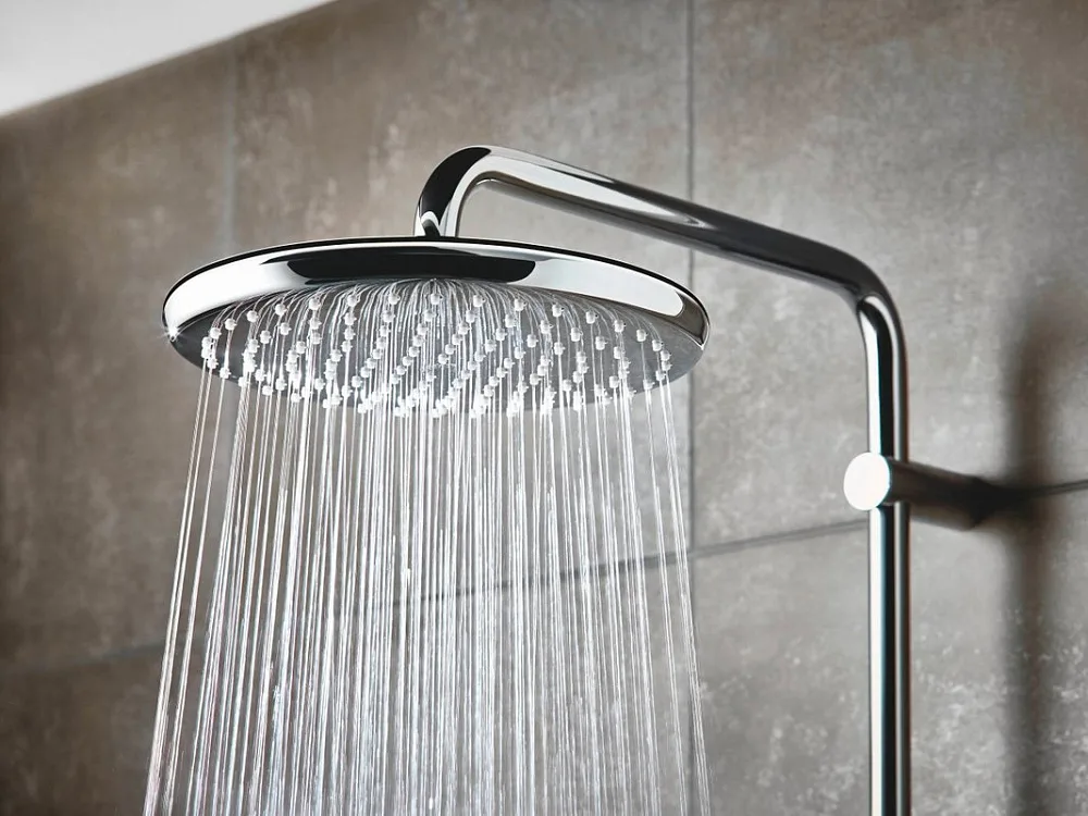 Душевая стойка Grohe Tempesta Cosmopolitan System 250 26672000, с термостатом Sancos — официальный сайт