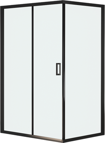 Душевой уголок RGW Passage PA-245B 90х100 см, профиль черный, стекло прозрачное