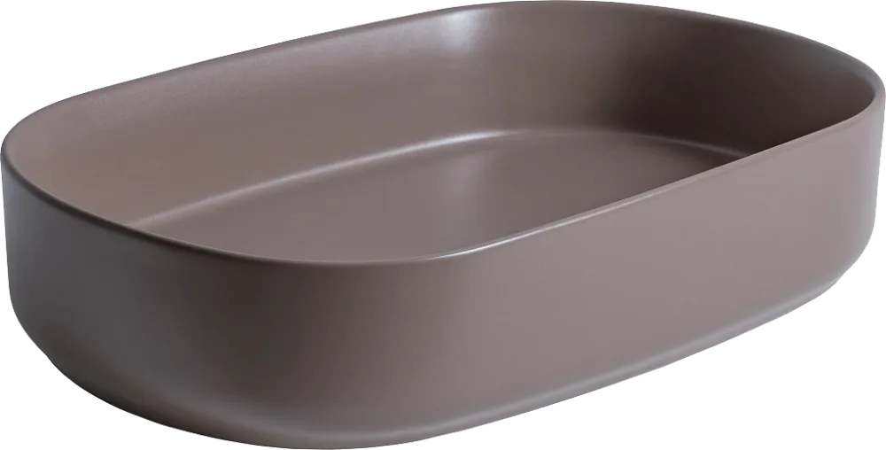 Накладная раковина Allen Brau Fantasy Oval 55x36, коричневая Sancos — официальный сайт