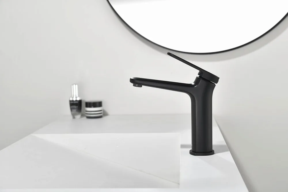 Смеситель для раковины Black&White Gravity 7109MB matt black Sancos — официальный сайт