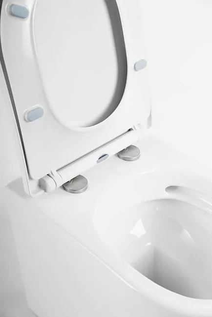 Унитаз приставной напольный BelBagno Marino BB105CBR сиденье BB2031SC с микролифтом, безободковый, г Sancos — Оригинал