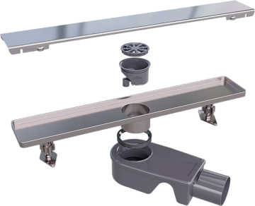 Душевой трап (лоток) RGW Shower Drain SDR-20 80 см, хром
