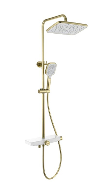 Душевая стойка Wonzon & Woghand ThermoKlick WW-B3098-A-BG, брашированное золото