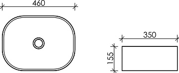 Накладная раковина Ceramicanova Element CN6018