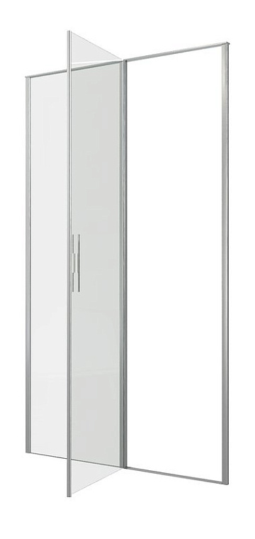 Душевая дверь в нишу Allen Brau Priority 3.31032.BA 120 см, профиль серебро браш, стекло прозрачное 