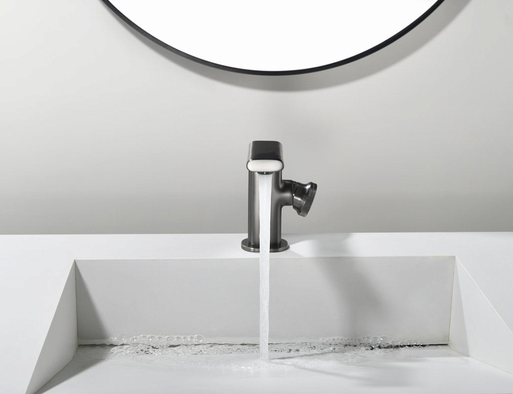 Смеситель для раковины Black&White Gravity 7207GM gun metal