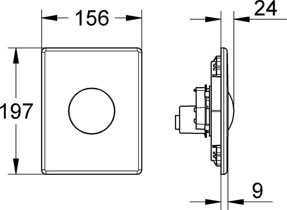 Кнопка смыва Grohe Skate 38573SH0 белая Sancos — официальный сайт