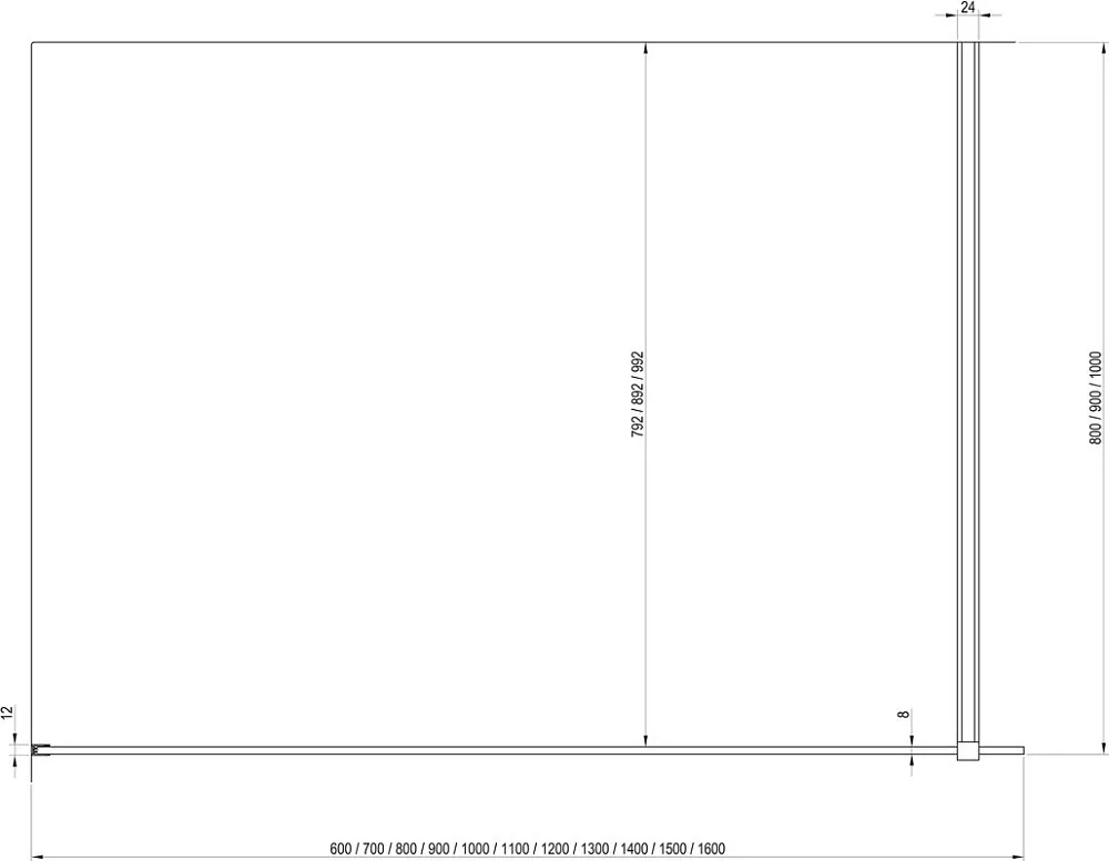 Душевая перегородка Ravak Walk-In Wall GW9WG0C00Z1 120х200 см, профиль хром Sancos — официальный сайт