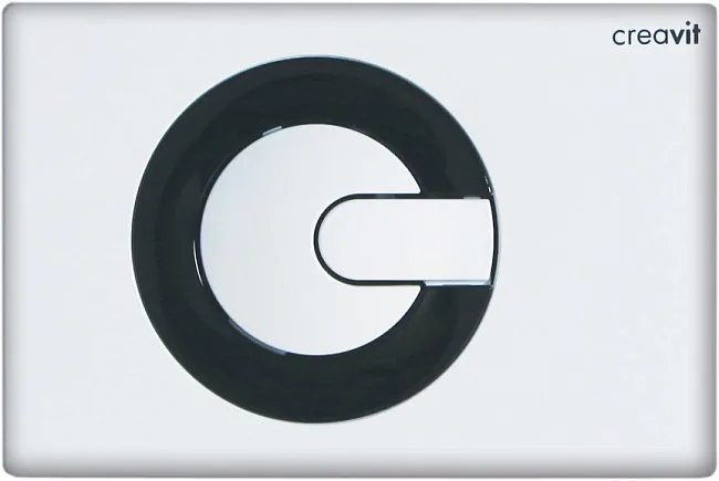 Кнопка смыва Creavit Power GP5001.02 бело-черная Sancos — Оригинал