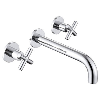 Смеситель для раковины Abber Wasser Kreis AF81121, С ВНУТРЕННЕЙ ЧАСТЬЮ, хром