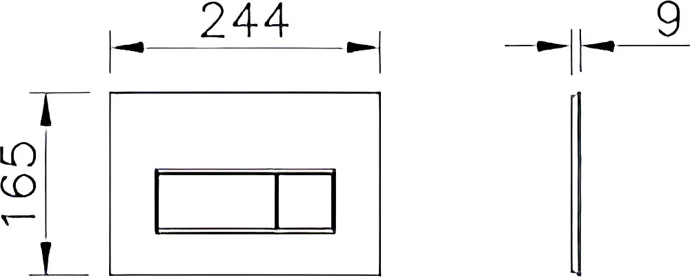 Кнопка смыва VitrA Root Square 740-2340, матовая медь Sancos — официальный сайт