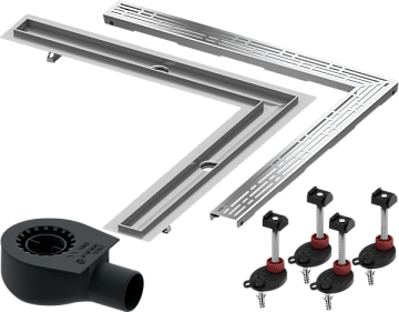 Душевой трап (лоток) TECE Drainline TECEdrainline 6 110 00 угловой 100х100 см комплект