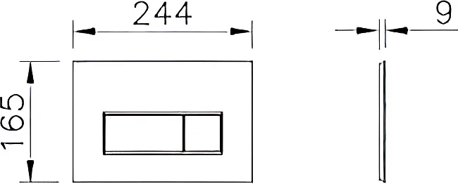 Кнопка смыва VitrA Root Square 740-2325, матовое золото Sancos — Оригинал