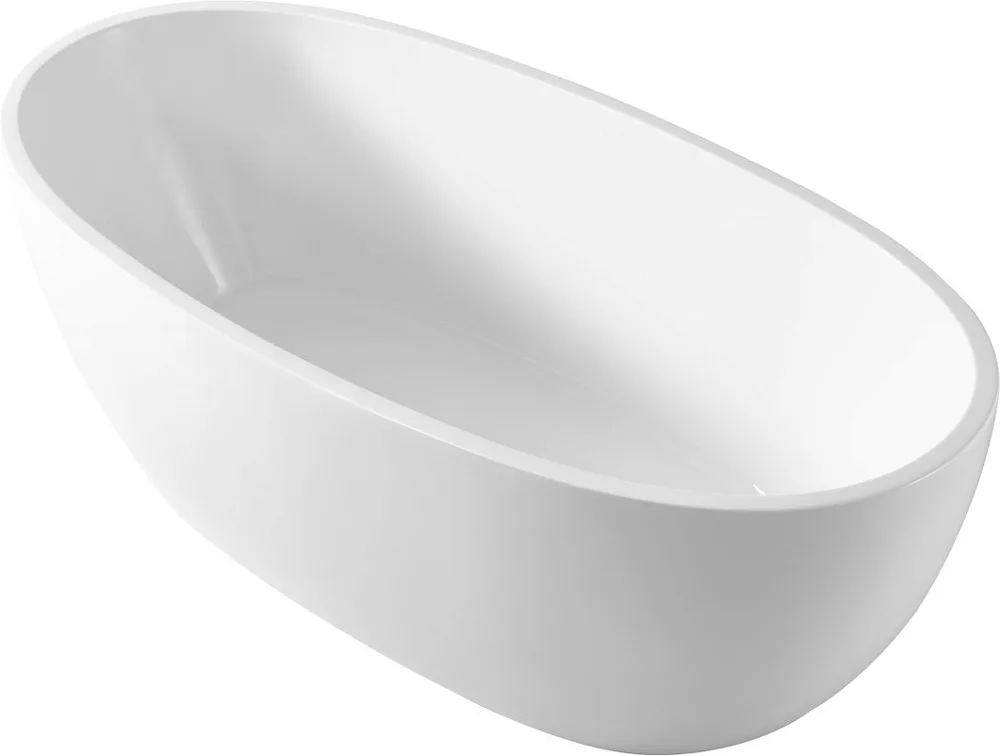 Акриловая ванна BelBagno BB69-1700-W0 170x80 см, отдельностоящая, белая, овальная, на ножках Sancos — официальный сайт