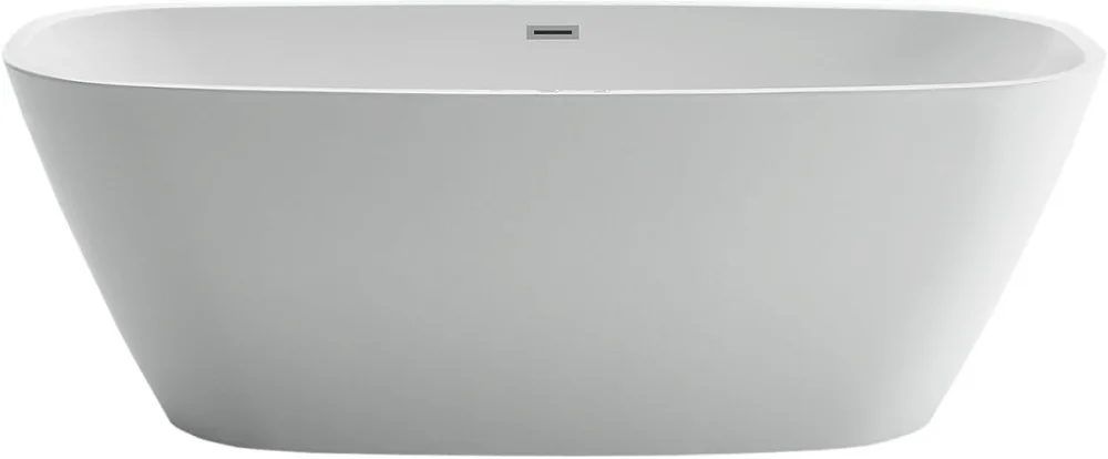 Акриловая ванна BelBagno BB72-1500 150x75 см, отдельностоящая, белая, овальная, с каркасом Sancos — официальный сайт