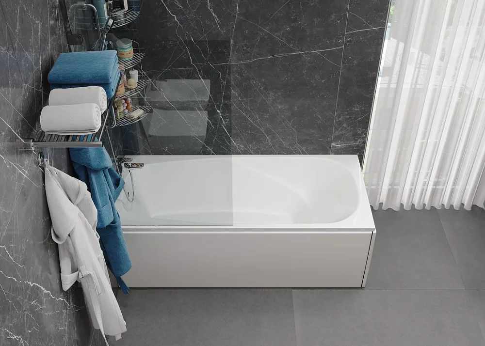 Акриловая ванна Vagnerplast Aronia 170x75 см, пристенная, белая Sancos — официальный сайт