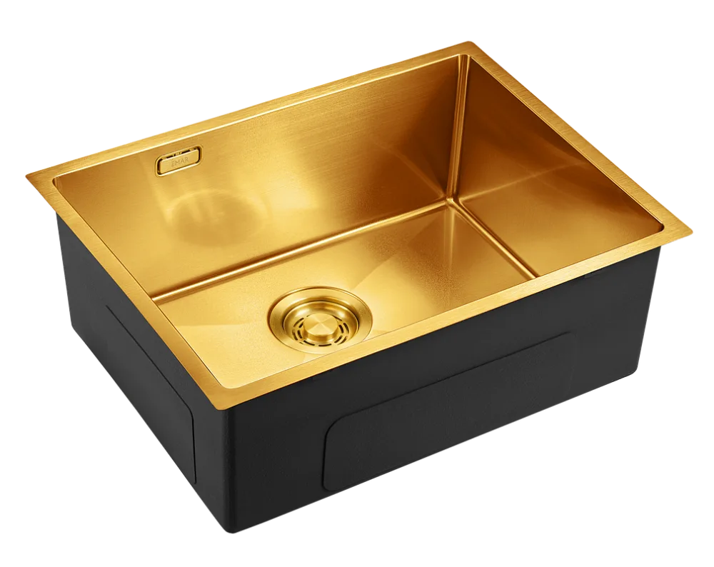 Мойка кухонная Emar PVD EMB-132 PVD Nano Golden Sancos — официальный сайт
