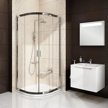 Душевой уголок Ravak Blix BLCP4-80 Transparent, профиль блестящий